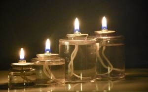 8 saat yanan sıvı mum - Tealight boyutunda  (4 adet)