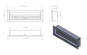 SK - 130 Elektrikli Şömine (Isıtmasız)