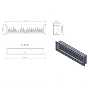 SK - 160 Elektrikli Şömine (Isıtmasız)