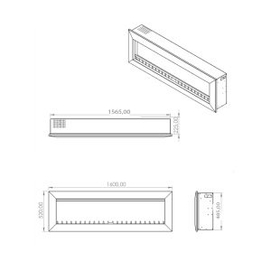 SK - 160 Elektrikli Şömine (Isıtmalı)