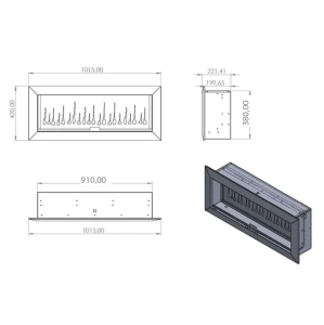 SC - 100 Elektrikli Şömine (Isıtmasız)
