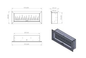SC - 100 Elektrikli Şömine (Isıtmasız)