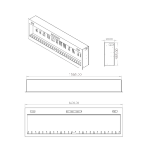 SC - 160 Elektrikli Şömine (Isıtmalı)