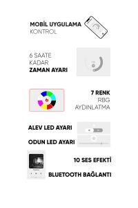 SC - 200 Elektrikli Şömine (Isıtmasız)