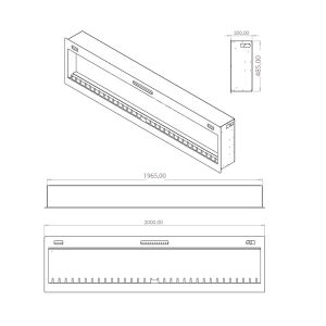 SC - 200 Elektrikli Şömine (Isıtmalı)