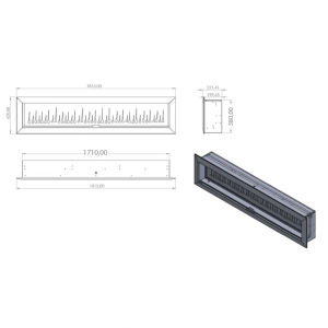 SC - 180 Elektrikli Şömine (Isıtmasız)